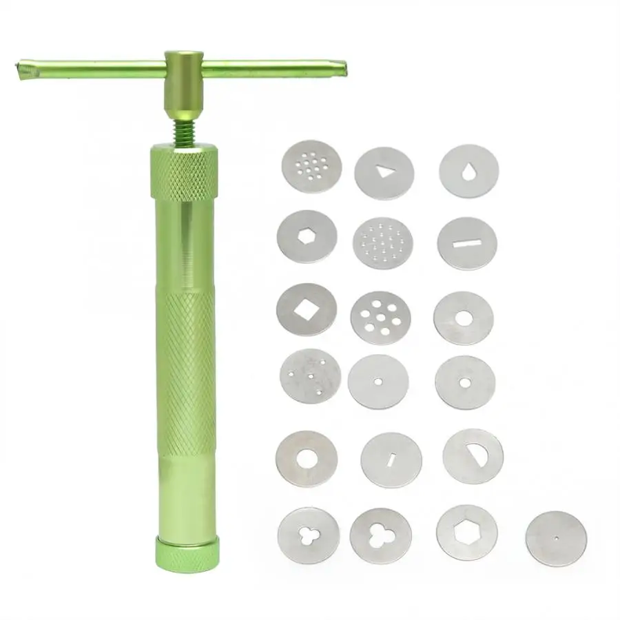 Вращающаяся выжималка из нержавеющей стали грязевой экструдер пистолет сделай