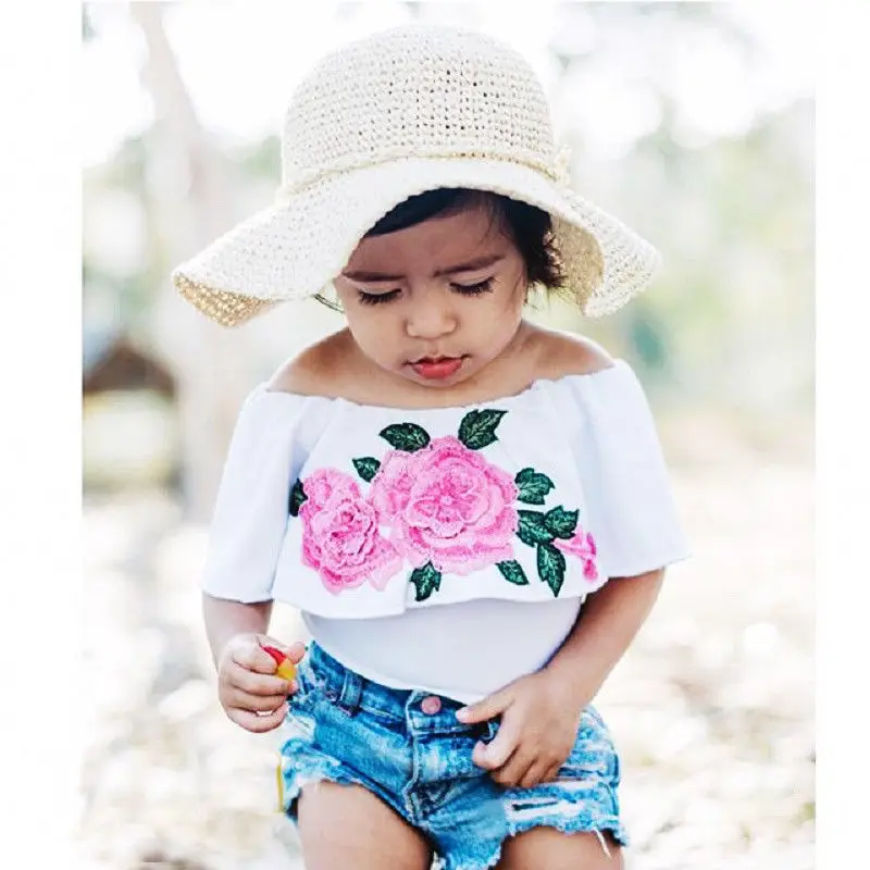 2 шт. детские джинсовые шорты и рубашки для девочек | Мать ребенок