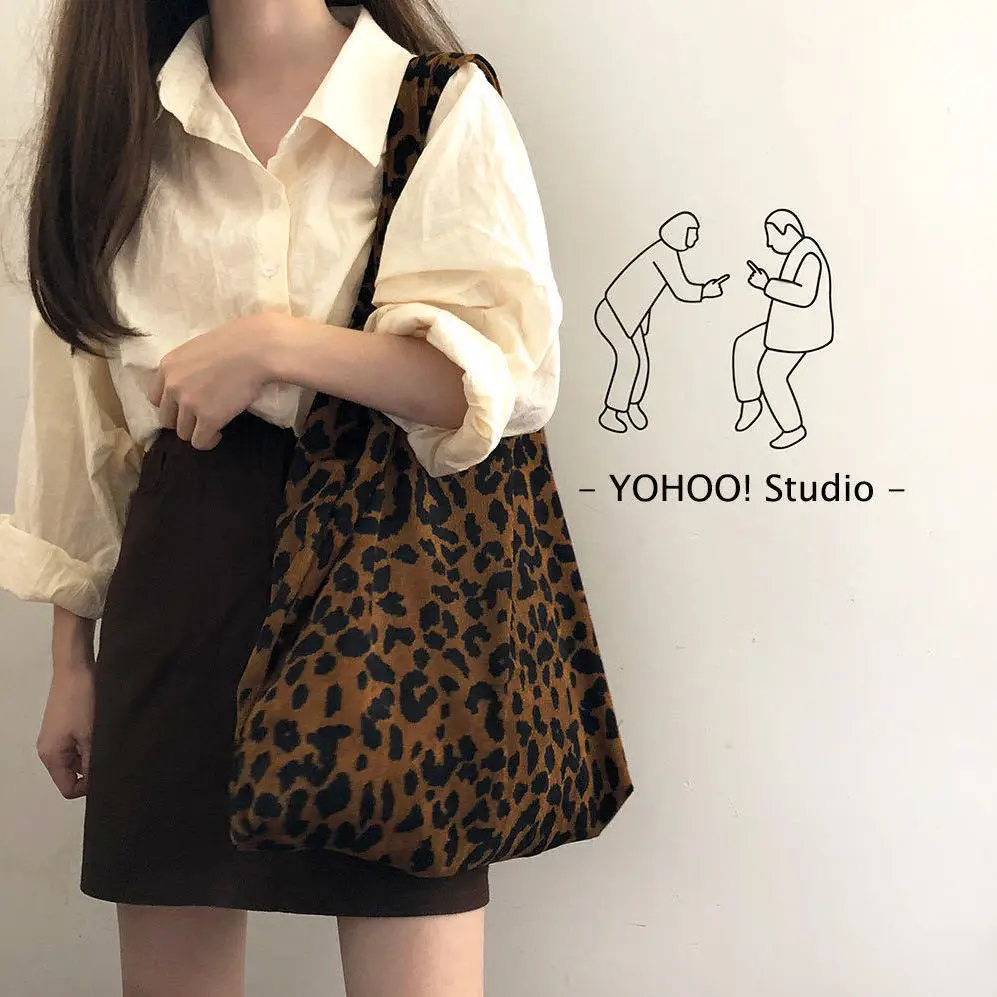 Ins осень и зима Горячий леопардовый принт шикарный корейский вельвет на одно