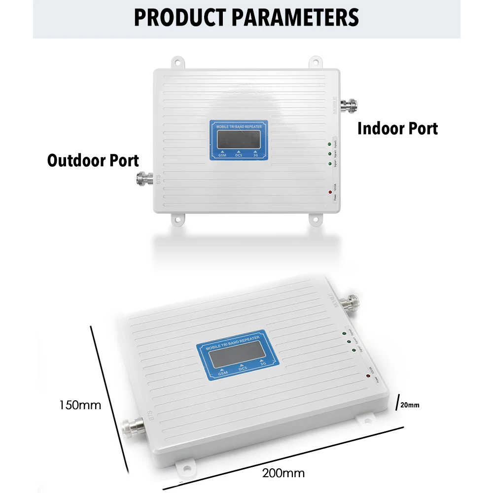 Стабильный трехдиапазонный усилитель 110 220 В 900 1800 2100 GSM DCS WCDMA 2G/3G/4G LTE универсальный