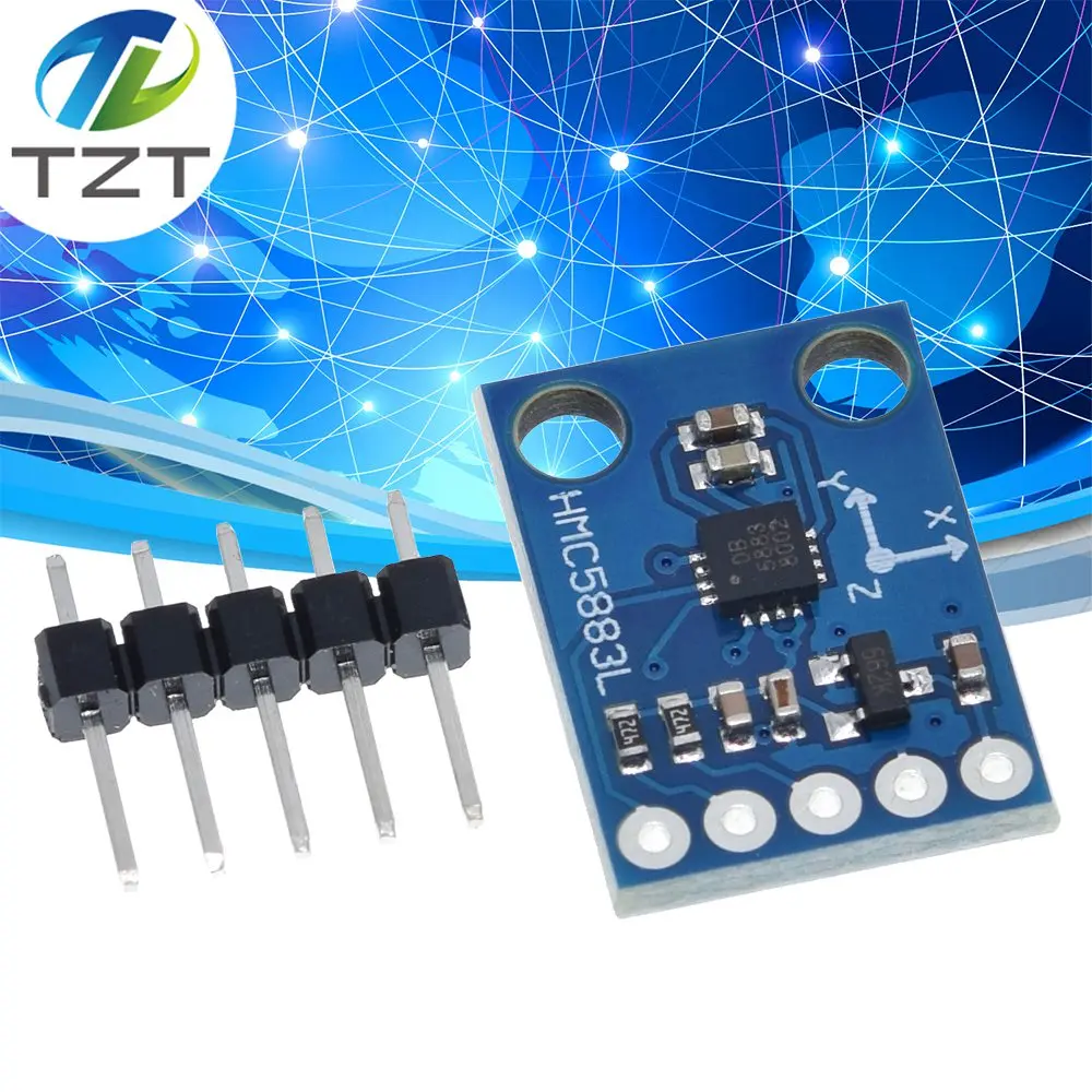 GY 273 3V 5V HMC5883L тройной оси Компас магнитометр Сенсор модуль три магнитного поля для