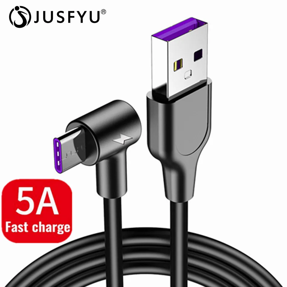 5A кабель с разъемом USB Type C 1m 2m 3M быстрой зарядки Kable для Samsung Huawei P30 P20 Mate 20 Pro Телефон