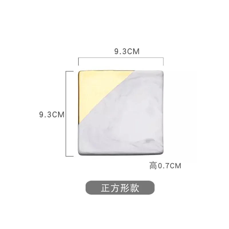 1 шт. круглая керамическая подставка для чайной чашки Мраморная Подставка