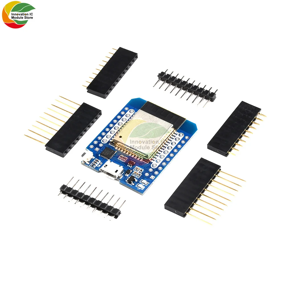 

For Wemos Mini D1 ESP8266 ESP32 ESP-32S WIFI Bluetooth CP2104 Micro USB Development Board Module With Pins For Arduino DIY Kit