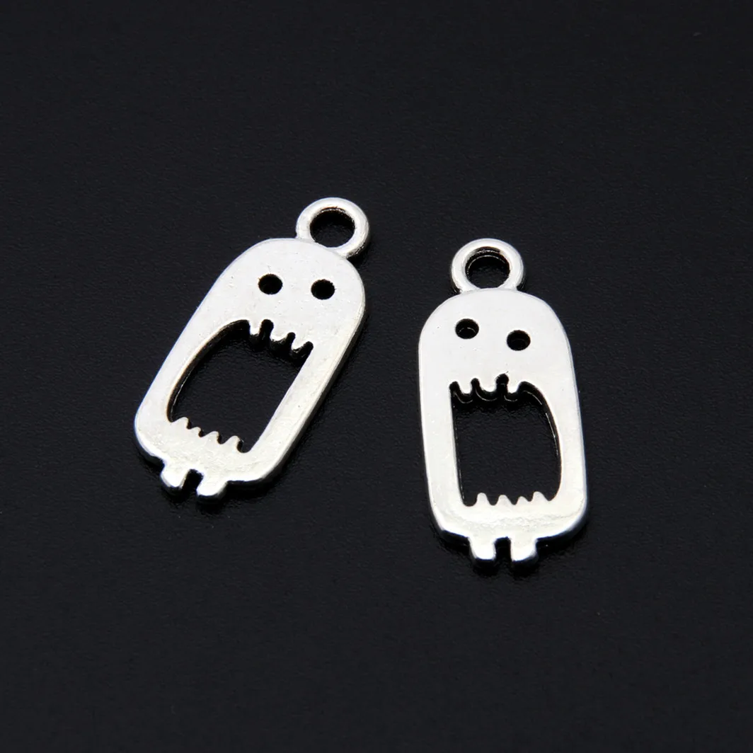 Шармы серебряного цвета с изображением милого монстра дьявола подвески
