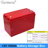 turmera 12v 100ah battery storage box with lcd display for 3 2v 90ah 100ah 105ah lifepo4 battery ups and solar energy system use