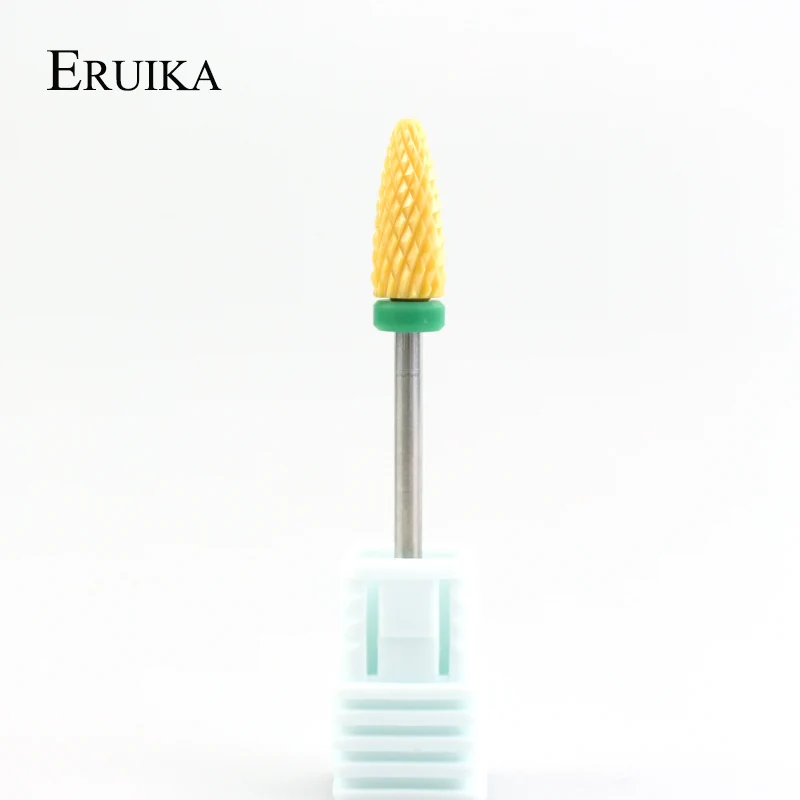 1 шт. желтая керамическая фреза для маникюра|Принадлежности дизайна ногтей| |