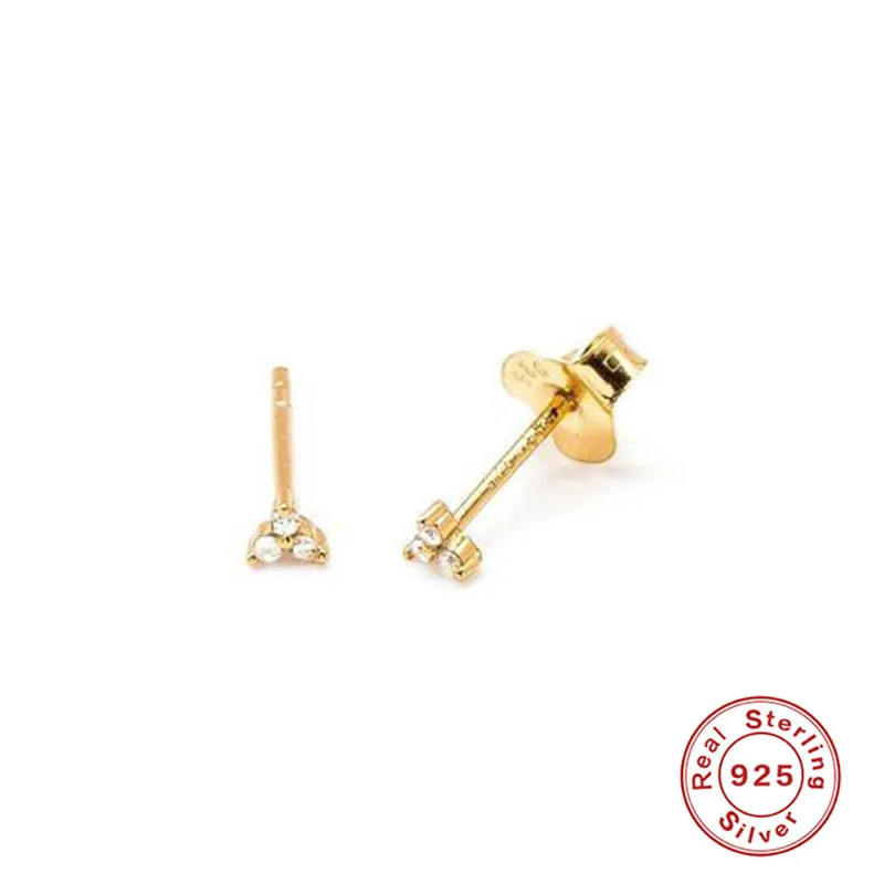 Минималистичные милые серьги гвоздики с крошечным сердцем Настоящее серебро 925