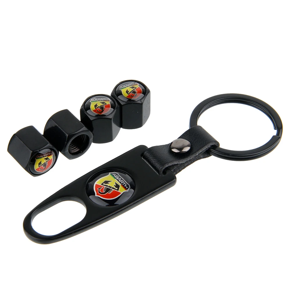 Для Abarth колпачки клапана для шин металлическая крышка автомобильных колес с