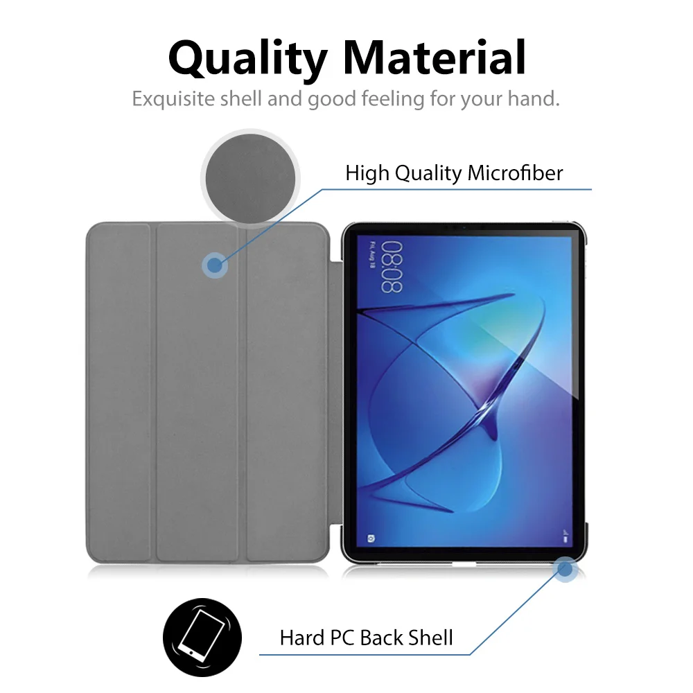 Для huawei MediaPad T3 10 AGS L09 L03 9 6 дюймов чехол для планшета Honor Play Pad 2 Тонкий флип PU Чехол +