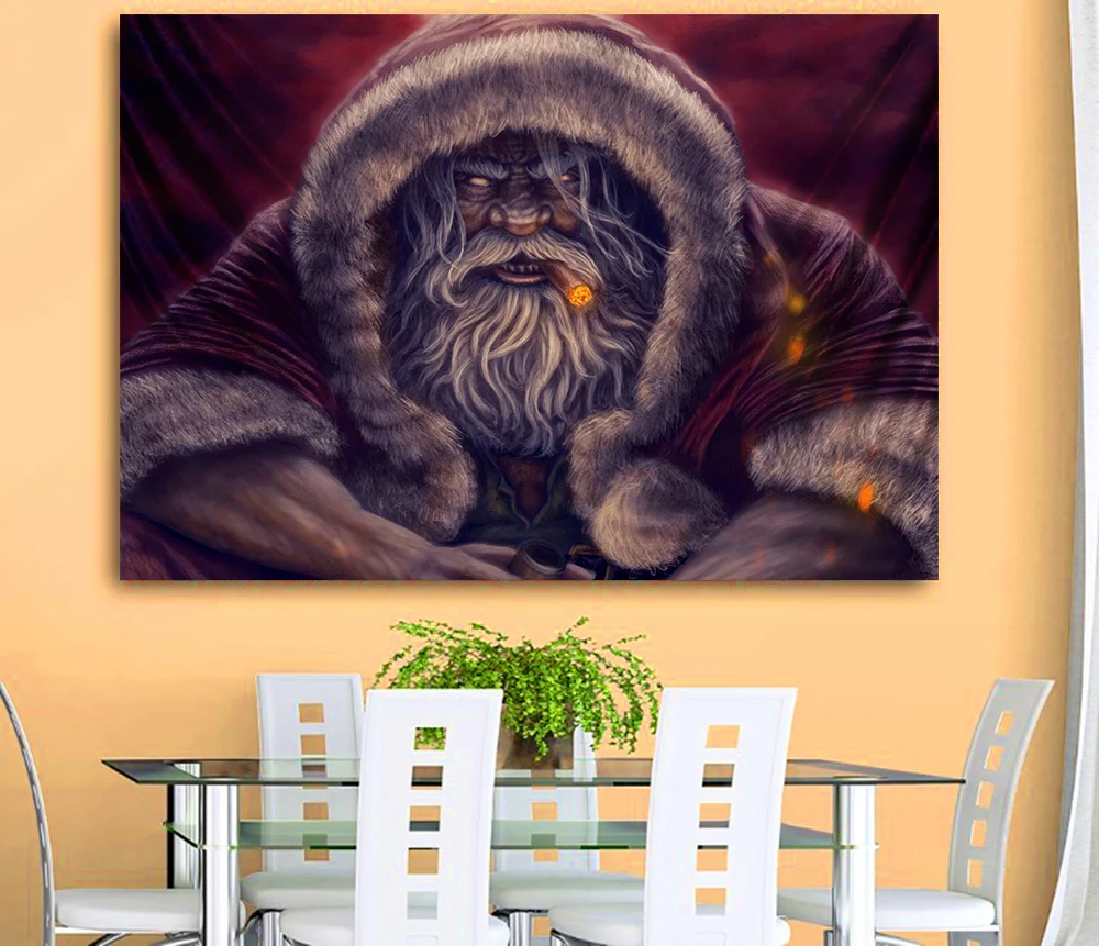 Рождественские подарки Санта-Клауса олень белоснежный гобелен коврик для йоги