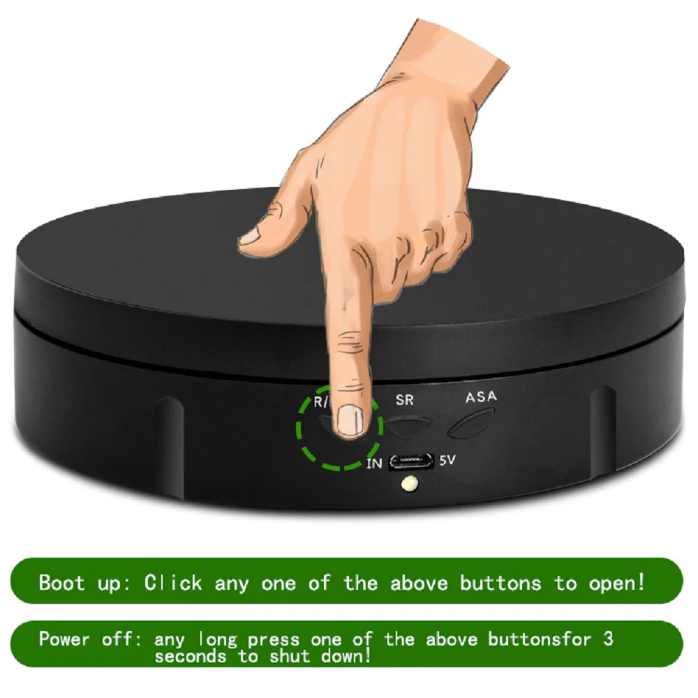 Вращающаяся на 360 градусов электрическая витрина для ювелирных изделий