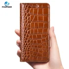 Чехол-книжка из натуральной крокодиловой кожи для Samsung Galaxy A52 A72 A32 A12 A02S A42 M31S M51 M01 A01 CORE Business