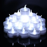 24pcset creative party candle lights led tea wax holiday decorations electronic candles multicolor optional birthday decoration