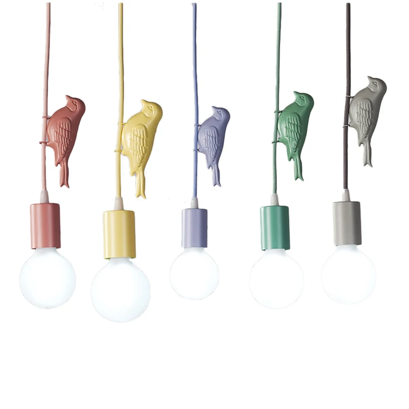 Разноцветные светодиодные подвесные лампы для детской комнаты светильник в виде