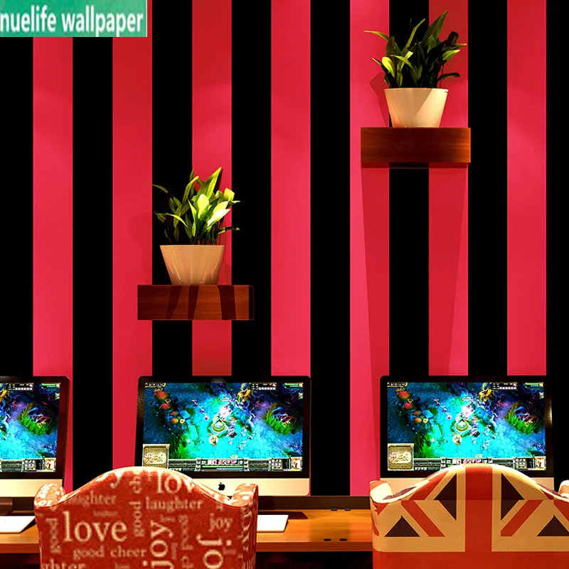 

Modern minimalist gray striped waterproof wallpaper bedroom living room kids room TV background wall 3d gray white wallpaper