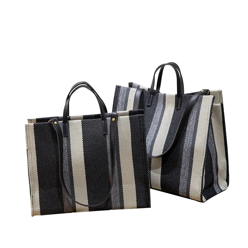 Сумка на плечо Ceossman женская молнии вместительный лоскутный холщовый тоут