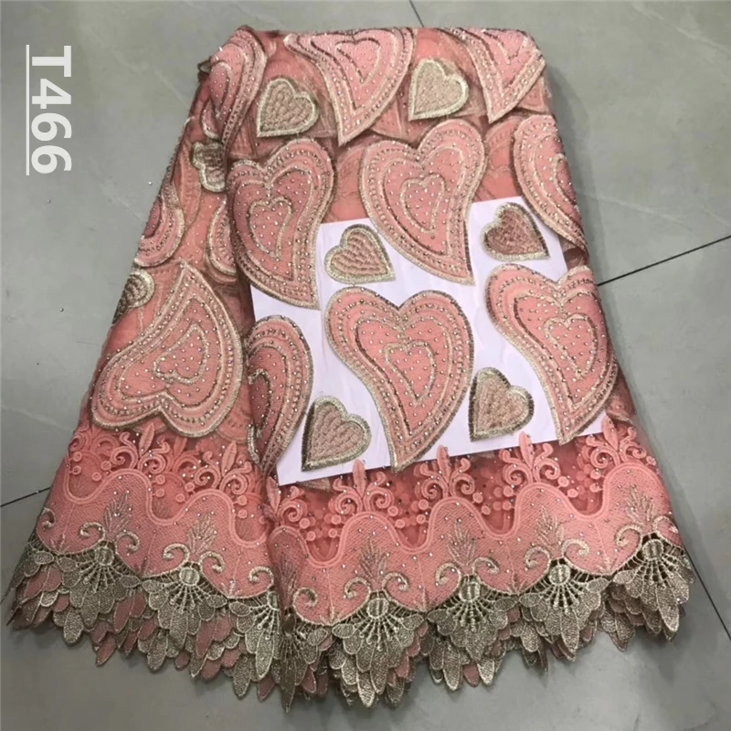 Лимонно-зеленая африканская кружевная ткань 2018 3D Цветы Камни Тюль высокое