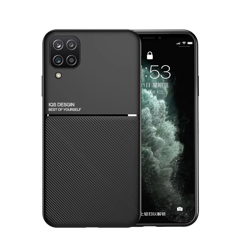 Car Magnetic Phone Case For Samsung Galaxy A01 A21 A91 A51 4G 5G A21S A11 A31 A12 A42 A02S A02 A72 A52 A32 A71 TPU Shell Cover