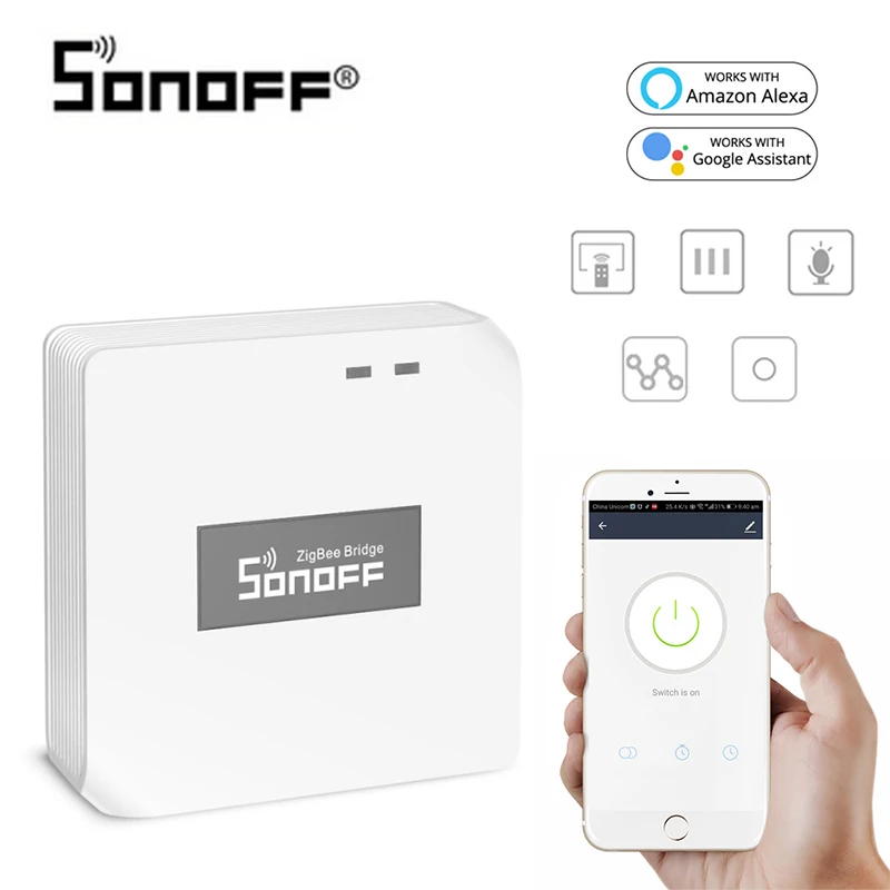 Sonoff 433 МГц РЧ мост ZigBee Wifi домашний беспроводной переключатель DIY таймер умный дом