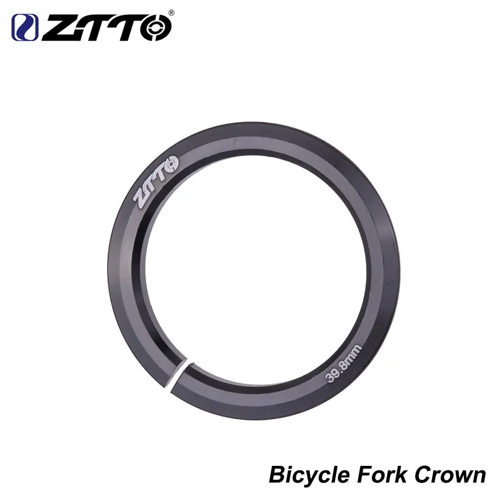 ZTTO Bicycle Tapered Fork Open Crown Aluminum Alloy Earphone Base Ring Spacer Diameter for 1.5 Inch 52mm 54mm Bike Headset | Спорт и
