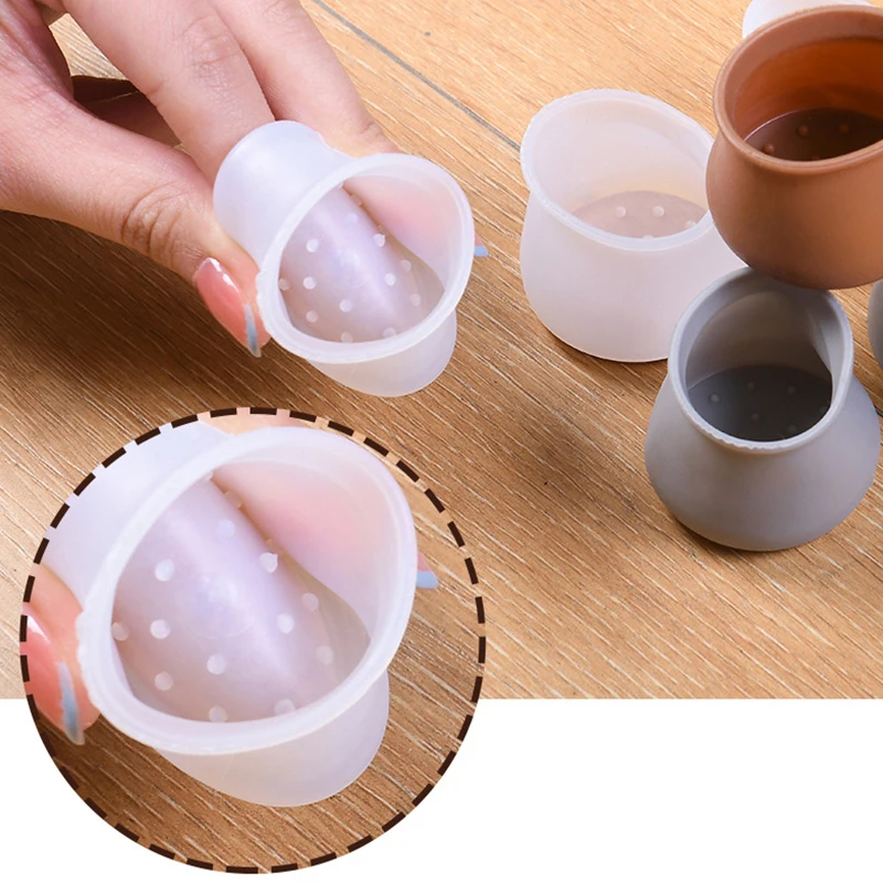 4 шт. силиконовые фетровые Чехлы для ножек стула | Дом и сад