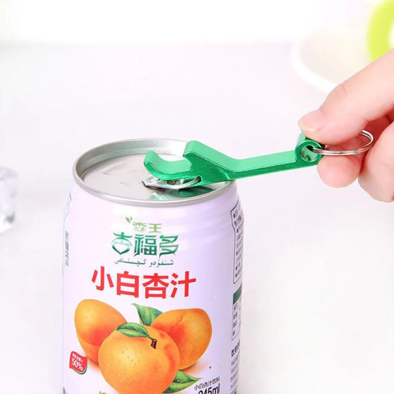 Портативная открывалка для бутылок брелок кухонные инструменты из алюминиевого