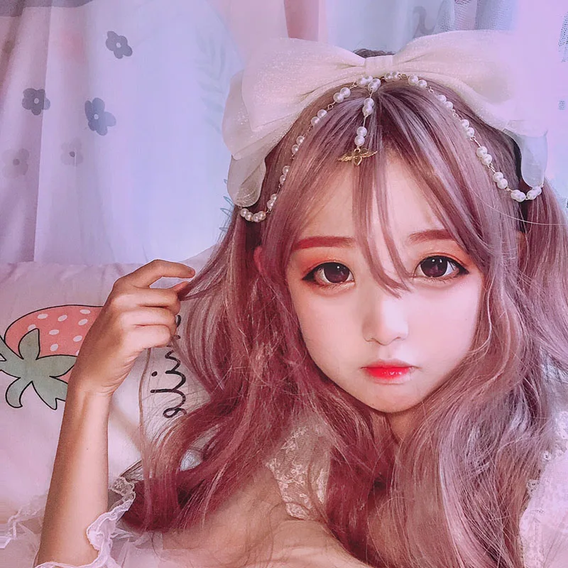 

Повязка на голову Lolita, оригинальный роскошный бант для волос ручной работы с бусинами KC, с ангелом/книгой ангелов