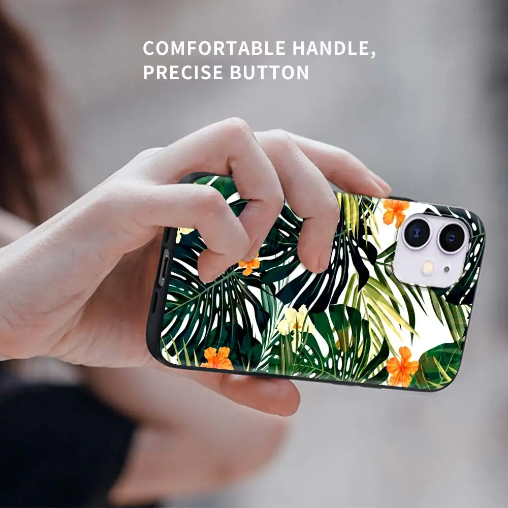 

Vintage Banana Leaf Flower Tpu Phone Case For Apple iPhone 7 11 12 Pro XR X 6 6S XS Max 5 5S 8 Plus SEF Soft Coque Mobile Cover