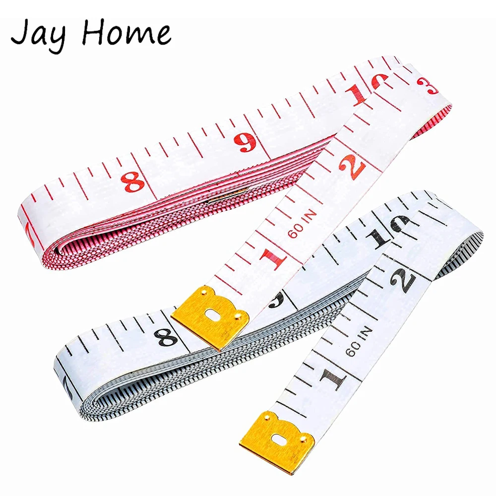 

2Pcs Double Scale Soft Measuring Tape 60inch/150cm Body Sewing Flexible Ruler for Tailor Dressmaker Cloth Sewing Accessories