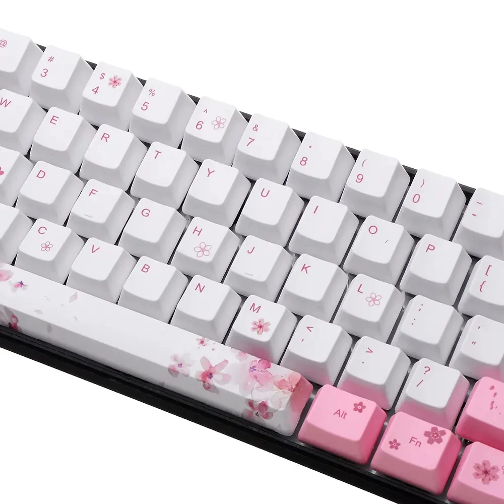 OEM профиль PBT сублимационная Сакура Keycap для 60% Anne pro 2 Royal Kludge RK61 Geek GK61 GK64
