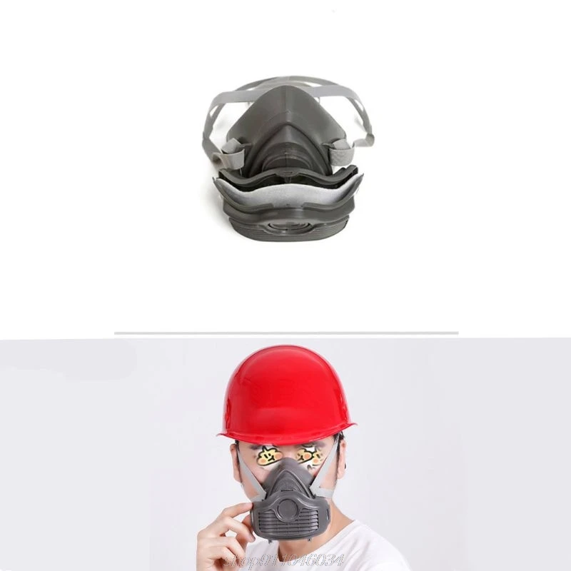 

Half Face Rubber Anti-Dust Mask Industrial Particulate Dust Filter Pm2.5 Harmful Substance Respirator J09 21 Dropship