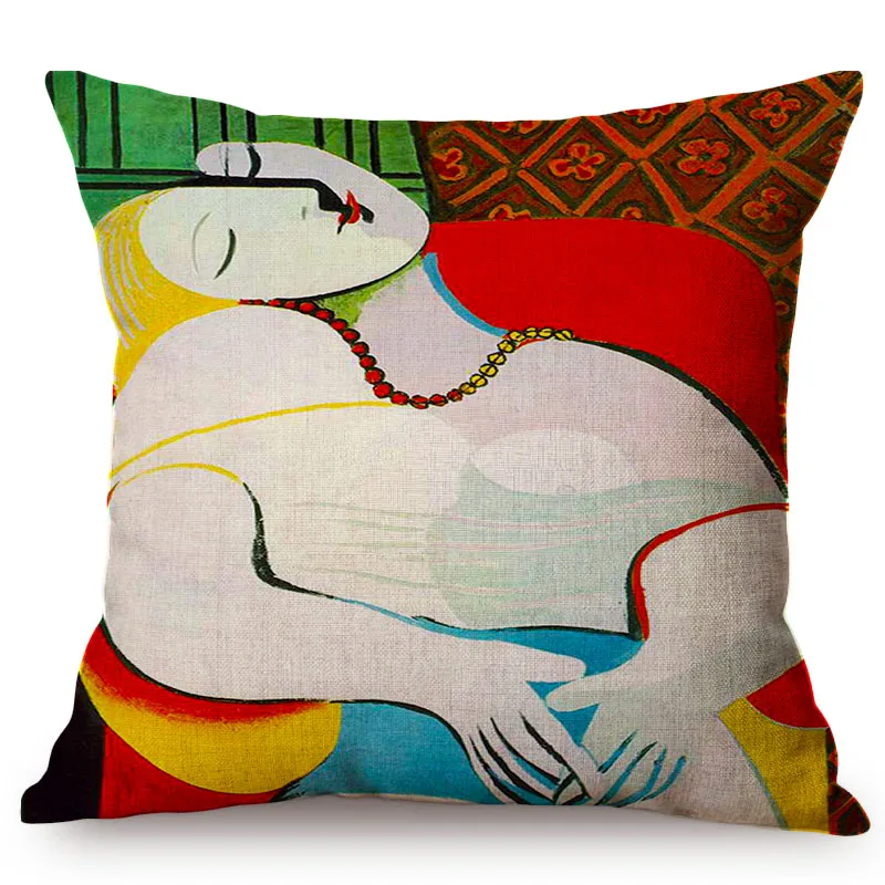 Скандинавская известная картина маслом Художественная Подушка Чехол Пабло