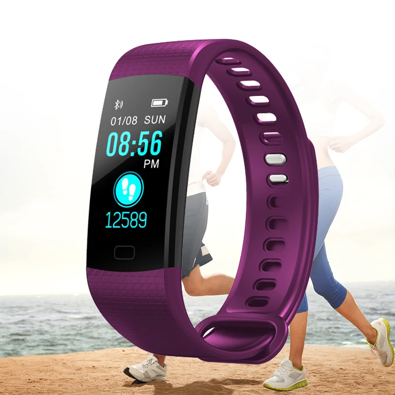 Новые мужские и женские спортивные часы с ремешком фитнес трекер пульсометр