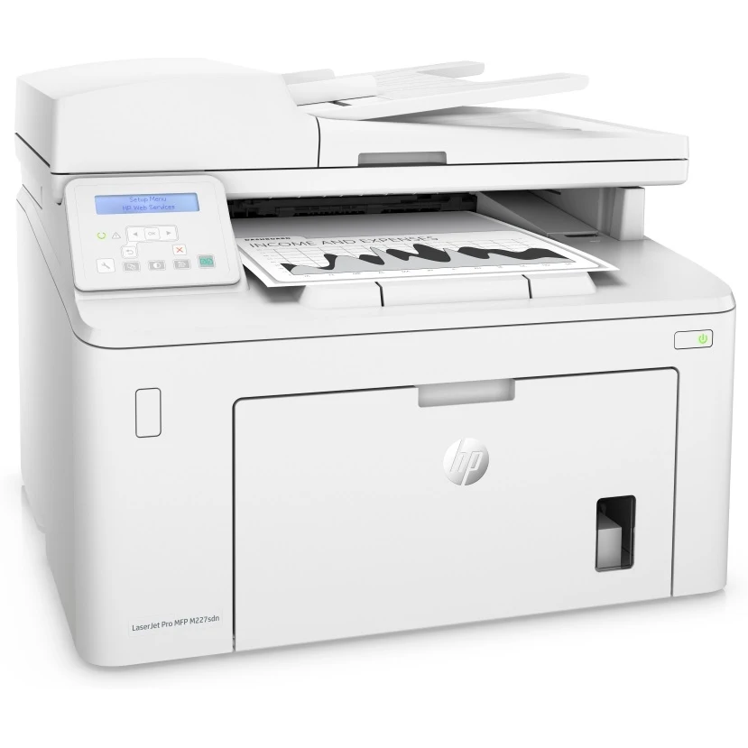 МФУ лазерный HP LaserJet Pro M227sdn /A4 / принтер /сканер /копир /1200dpi/ 28ppm/ 256Mb/ Duplex/ ADF/ Network/ USB -
