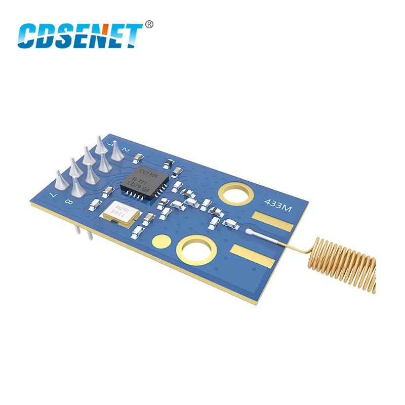 433 МГц CC1101 Беспроводной радиочастотный модуль 10 мВт 500 м SPI SMD hdmi передатчик и