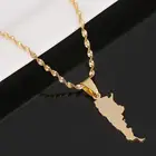 Женская цепочка с подвеской в виде карты Аргентины, из нержавеющей стали
