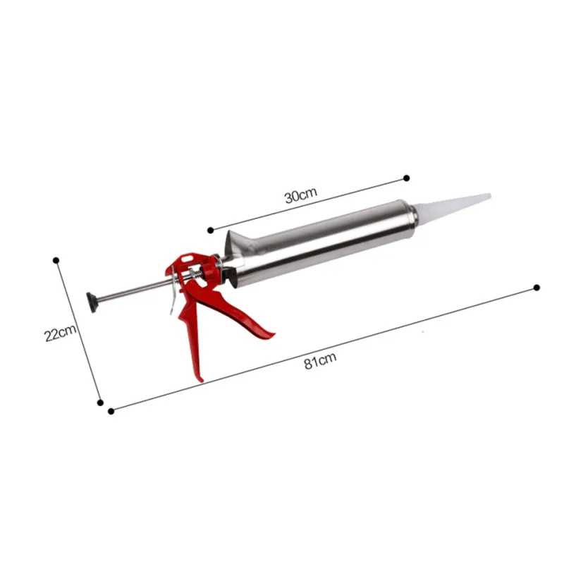 

Stainless Steel Caulk Pointing Grout Gun Hand Tool Set For Road Building Cement Mortar Drill Bit Tool Set