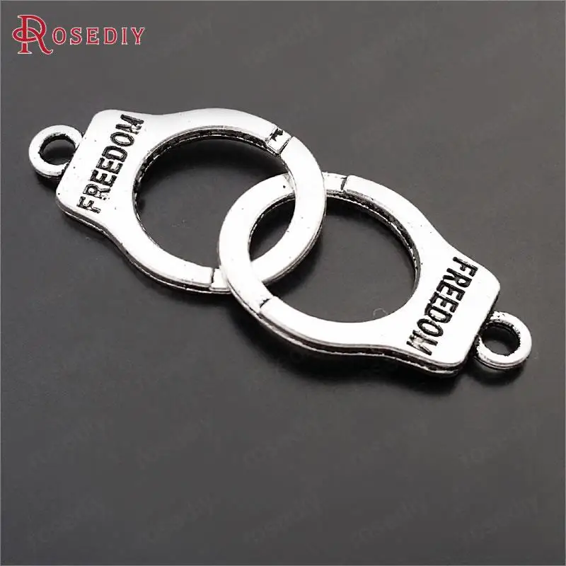 (29606)20 шт. 42x15 мм античный серебряный цвет цинковый сплав свобода бриллианты Подвески принадлежности для изготовления ювелирных изделий