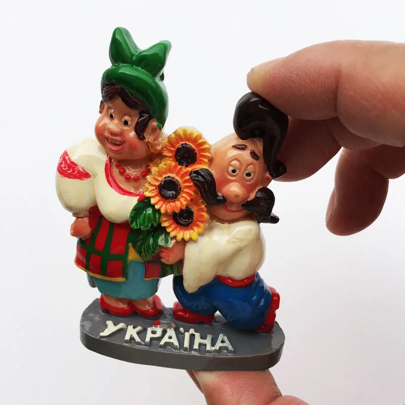 Украинские милые 3d-куклы с влюбленными ощущениями на холодильник туристические