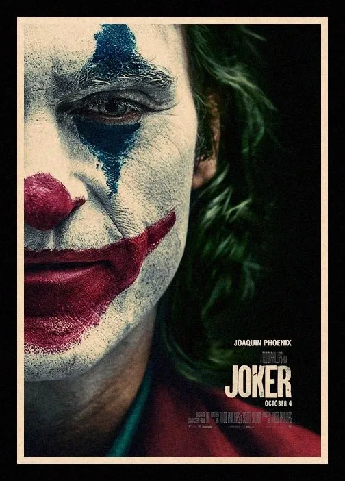 Отличный Классический постер JL joker Хоакин Феникс наклейки для гостиной домашний