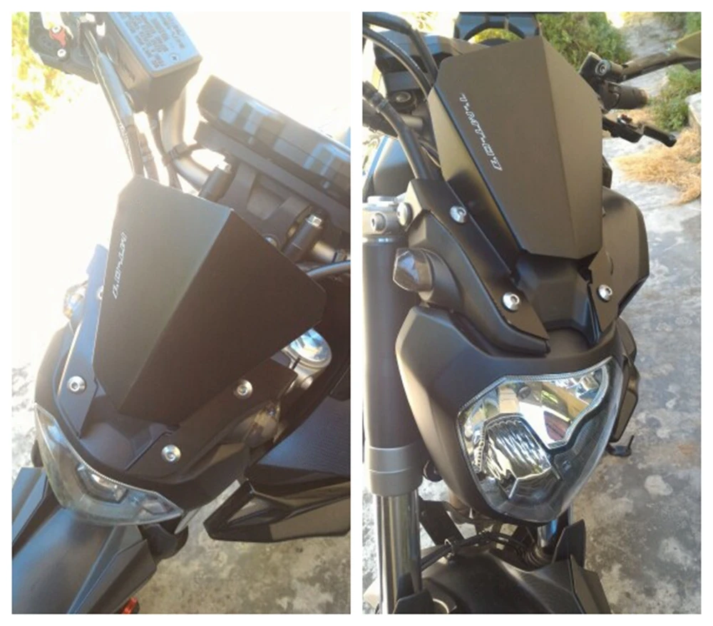 Лобовое стекло мотоцикла ветровое стекло с монтажным кронштейном для YAMAHA MT07 MT 07 FZ-07 FZ07 FZ 07 ветровой дефлектор
