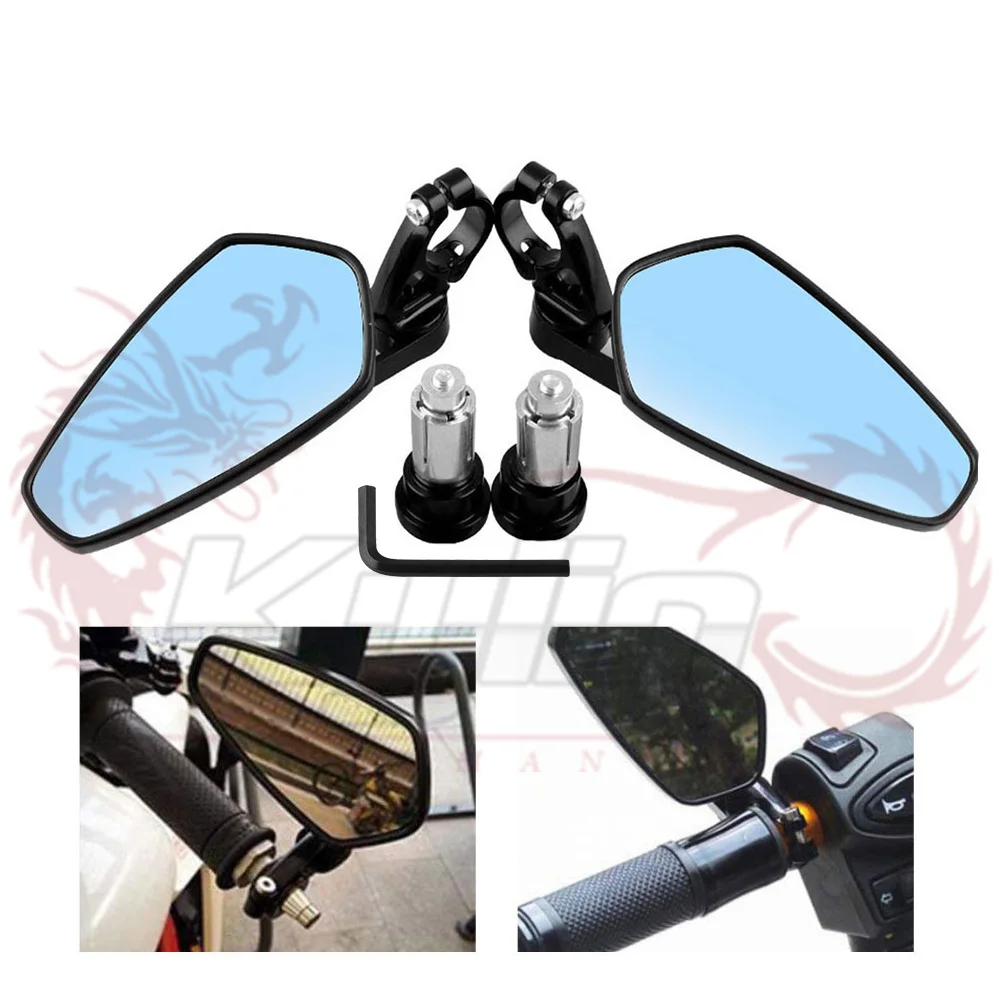 1 пара универсальные алюминиевые боковые зеркала заднего вида для мотоцикла 7/8