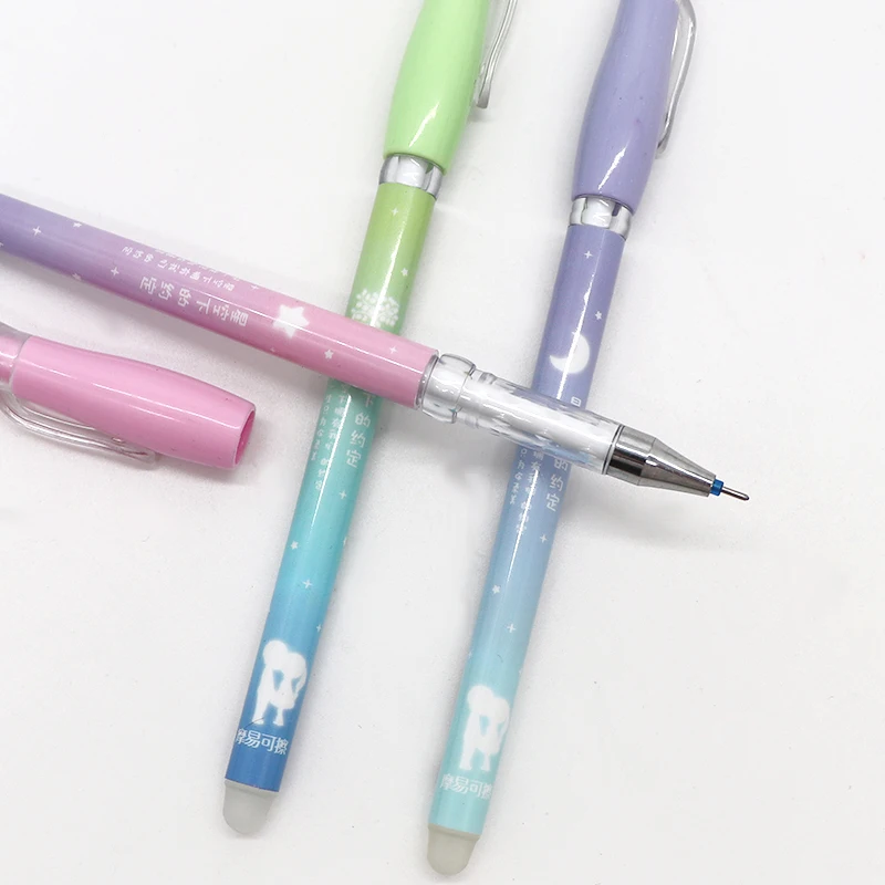 3/6 шт стираемая ручка набор для пополнения 0 38 мм синие чернила Офисная гелевая