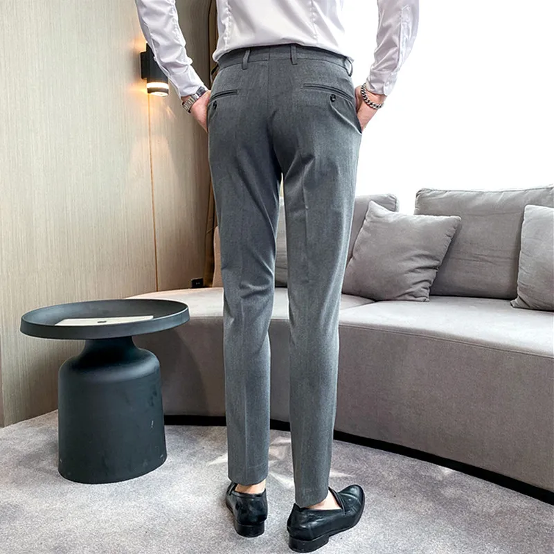 Серые мужские официальные жилеты в комплекте со штанами Цвет жилет Slim Fit