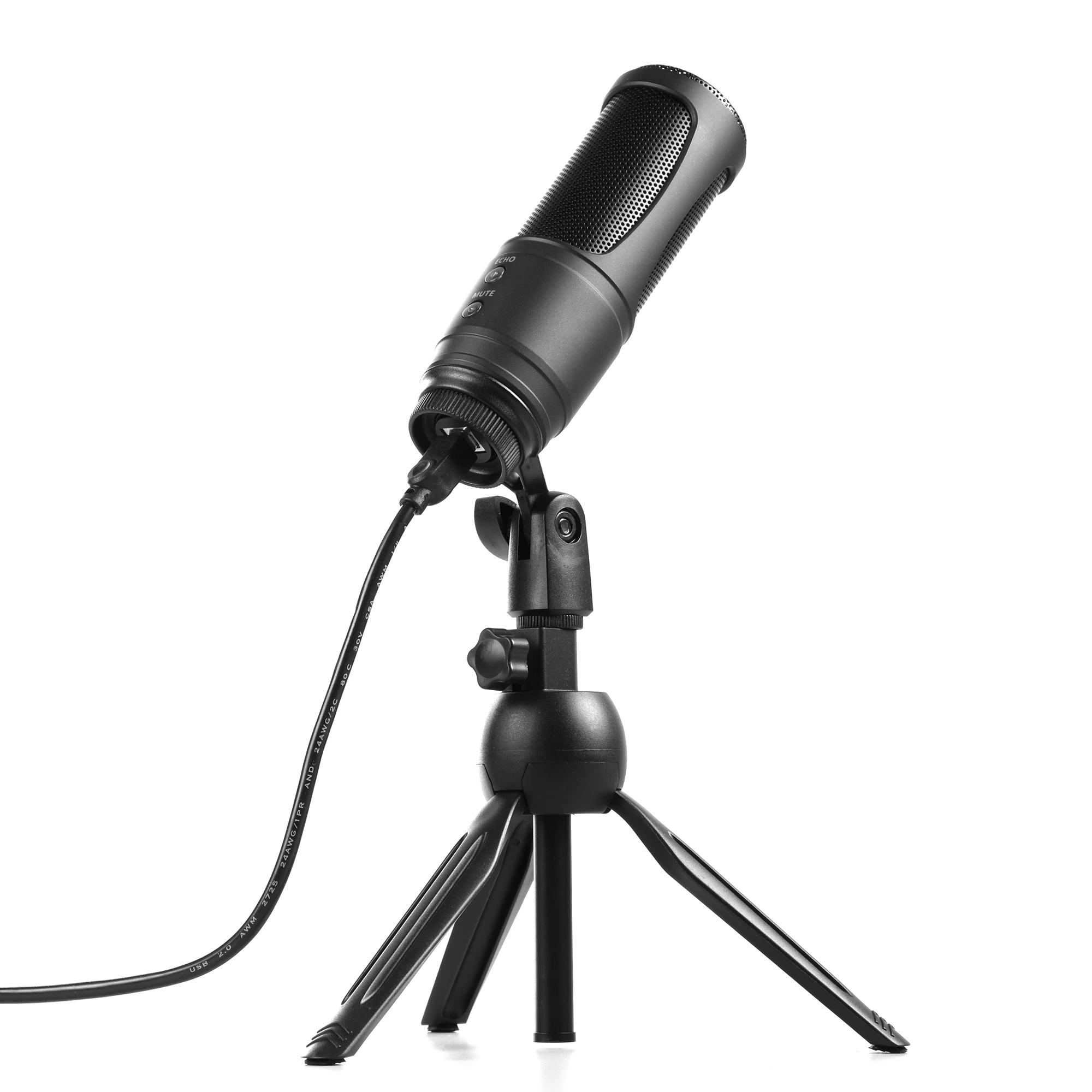 

Металлический конденсаторный USB-микрофон M1 для записи, реверберация, Plug & Play