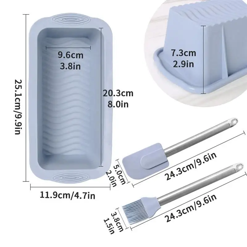 

Silicone Mold Toast Bread Mold Bread Pan Cake Baking Mould Cake Tray Non-stick Loaf Pastry Baking Mould Kitchen Baking Tool