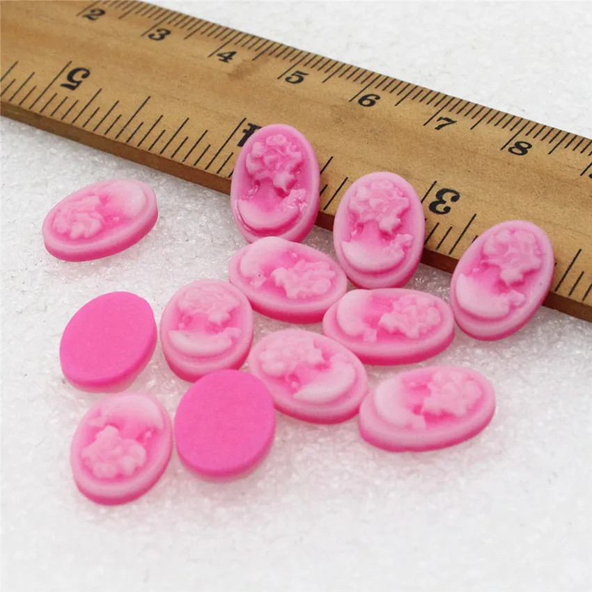 

Кабошоны из полимерной смолы с плоской задней поверхностью 10*14 мм для настройки лотка, чистые аксессуары для самостоятельного изготовления...