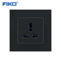 fiko 13a uk international power standard black pc panel wall electronic socket %ef%bc%8chousehold family hotel power socket 86mm86mm