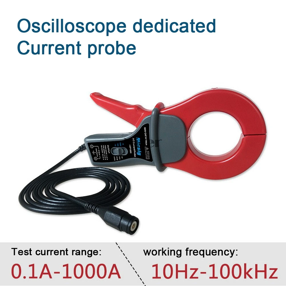 

Oscilloscope AC Current Probe 0.1A-1000A 10Hz-100kHz AC Current Measurement ACP1000